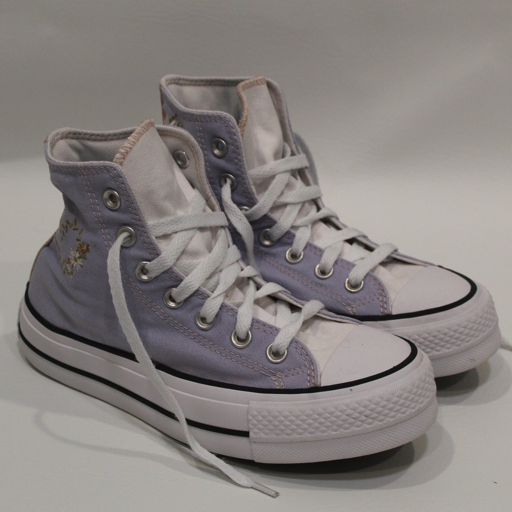 Converse Chuck Taylor All‎ Star Platform Embroidered Floral High Top  Womens 6.5